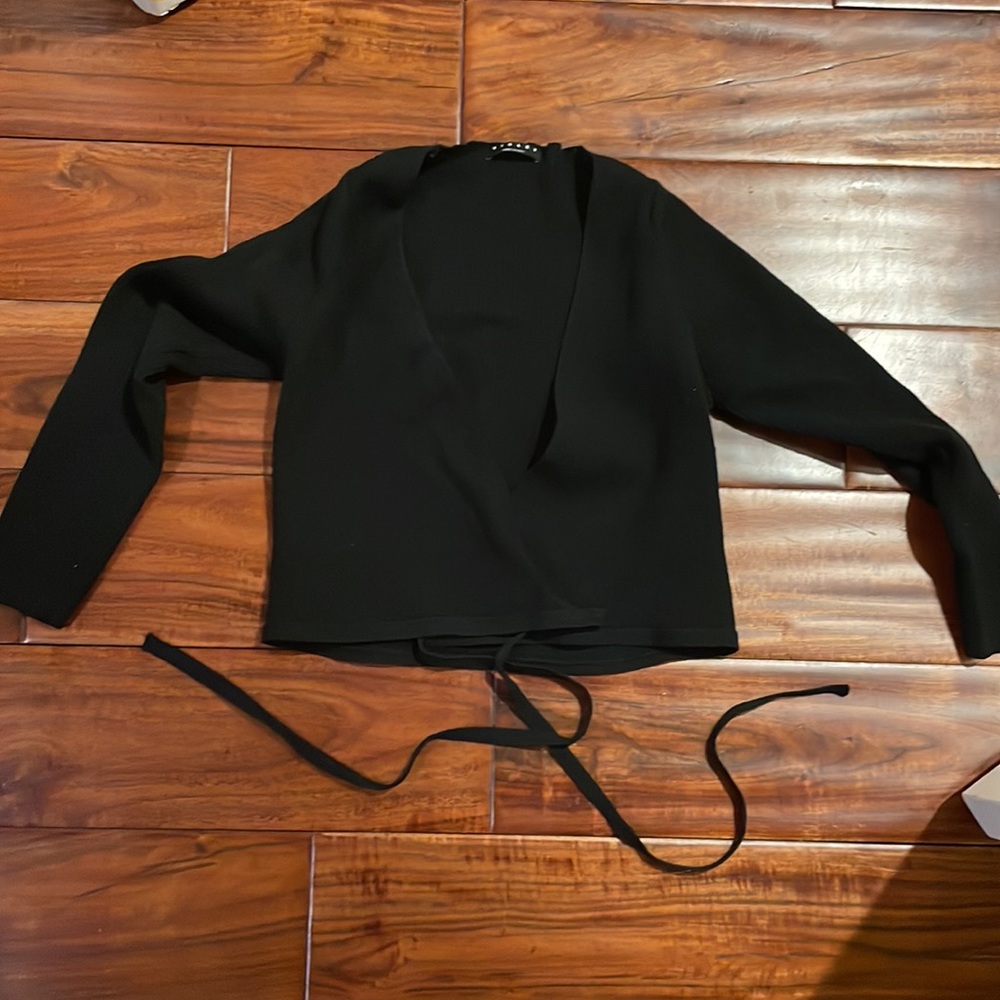 Sisley Black Wrap Sweater.
